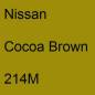 Preview: Nissan, Cocoa Brown, 214M.